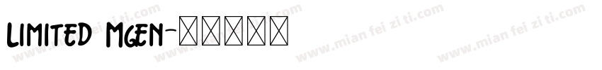 Limited Mgen字体转换